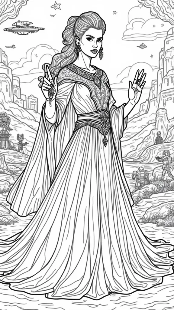 padme coloring pages